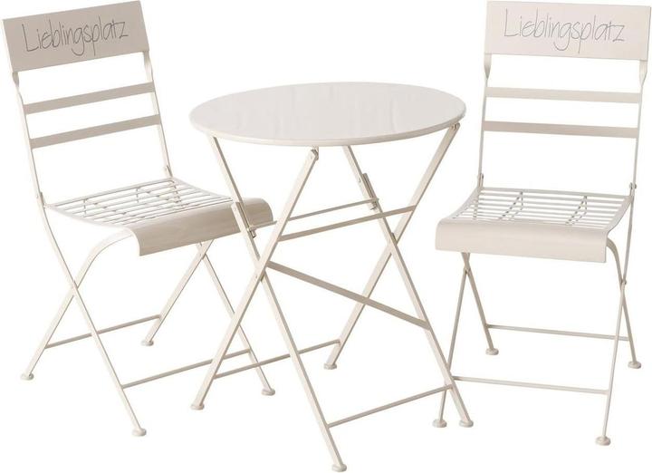 Produktbild Boltze Home Gartenset Montreal Eisen, Beige/Grau (42 cm)