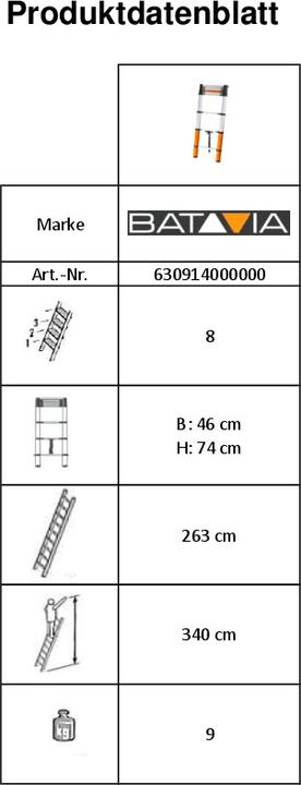 Image du produit Batavia Air Girafe (Escabeau, 263 cm)