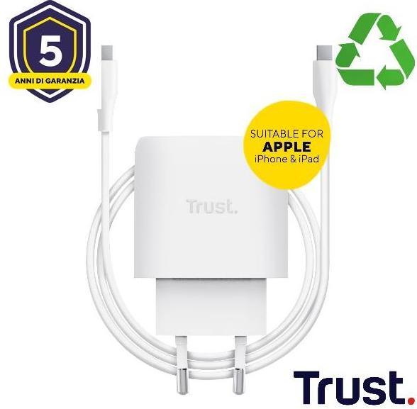 Produktbild Trust MAXO 45W USB-C CHARGER F/APPLE (45 W, 1 Port)