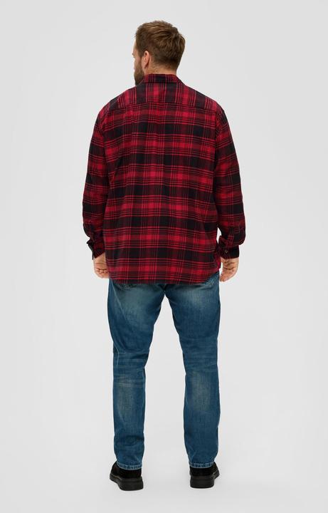 Produktbild s.Oliver Hemd Karohemd aus Baumwollstretch (5XL)