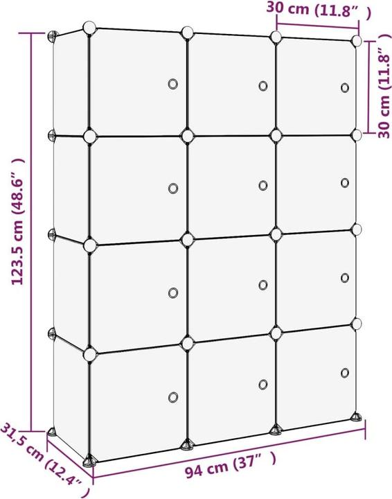 Image du produit vidaXL Manon (95 x 31.5 x 123.5 cm)
