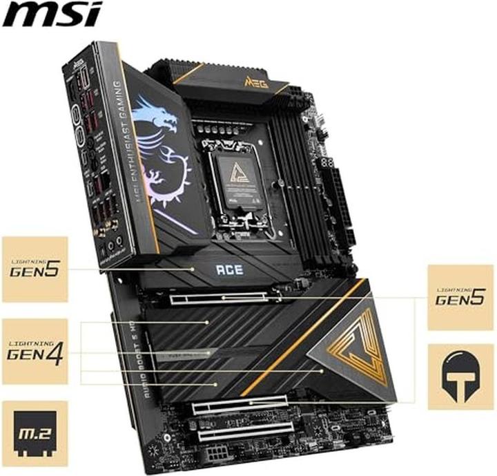 Actual product image MSI MEG Z890 ACE (LGA 1851, Intel Z890, ATX)