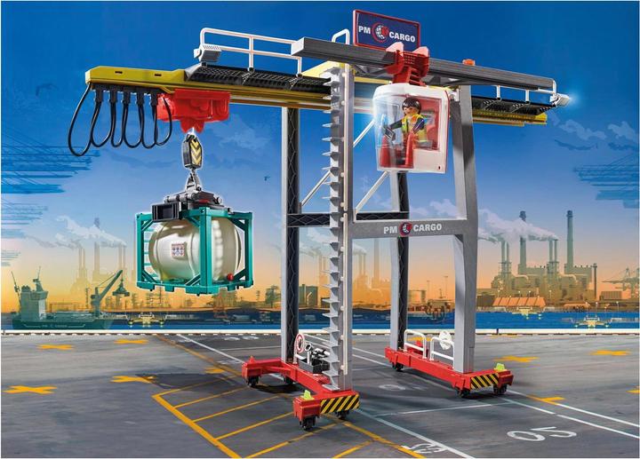 Actual product image Playmobil 70770 Gantry crane with containers (70770, Playmobil City Action)