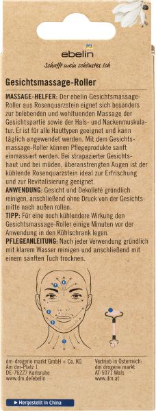 Produktbild dm ebelin Gesichtsmassage-Roller aus Rosenquarz