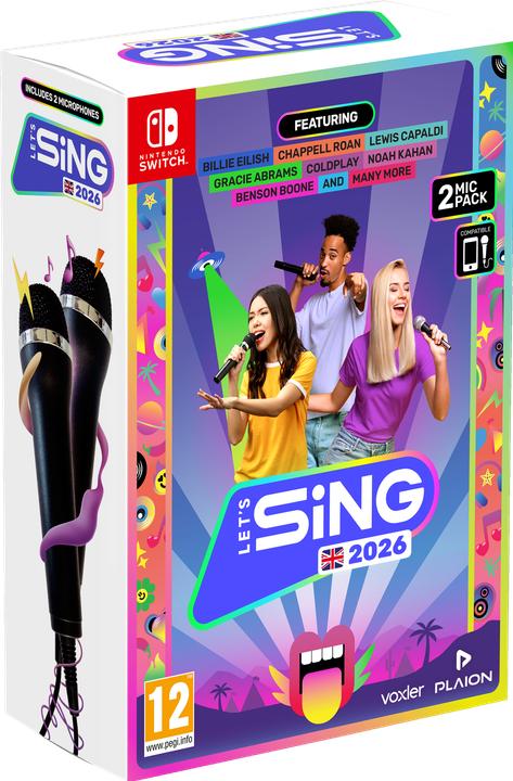 Immagine prodotto Plaion Let's Sing 2026 International Version (+ 2 Mics) (Switch, EN)