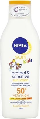 Produktbild NIVEA Sun Kids Protect & Sensitive (Sonnenlotion, SPF 50, 200 ml, 150 g)