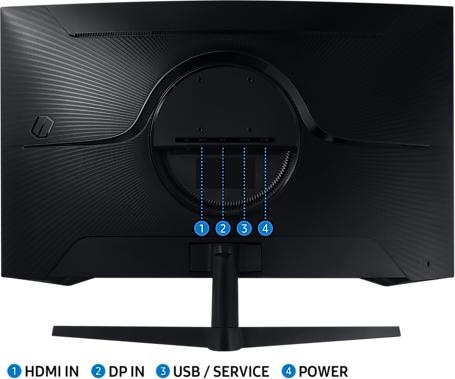 Actual product image Samsung Odyssey G5 C32G55TQWR - G55T Series - LED monitor - curved - 32" - 2560 x 1440 W (2560 x 1440 pixels, 32")