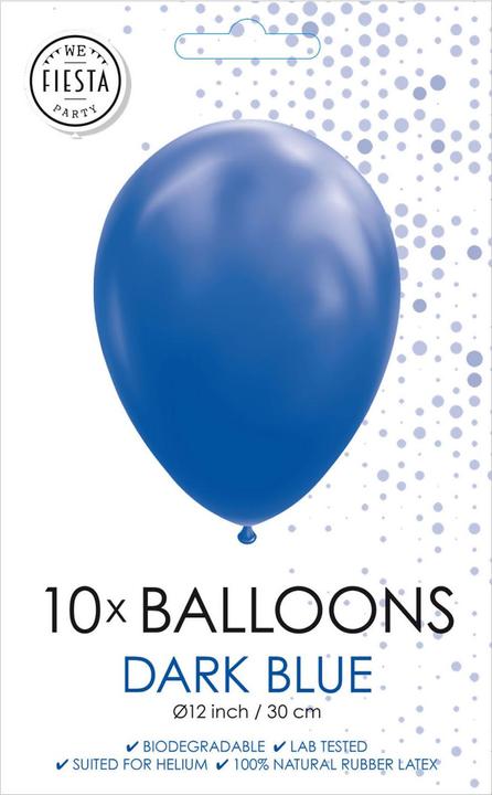 Image du produit Globos Europe Ballons bleu foncé 30cm, 10pcs (10 x)