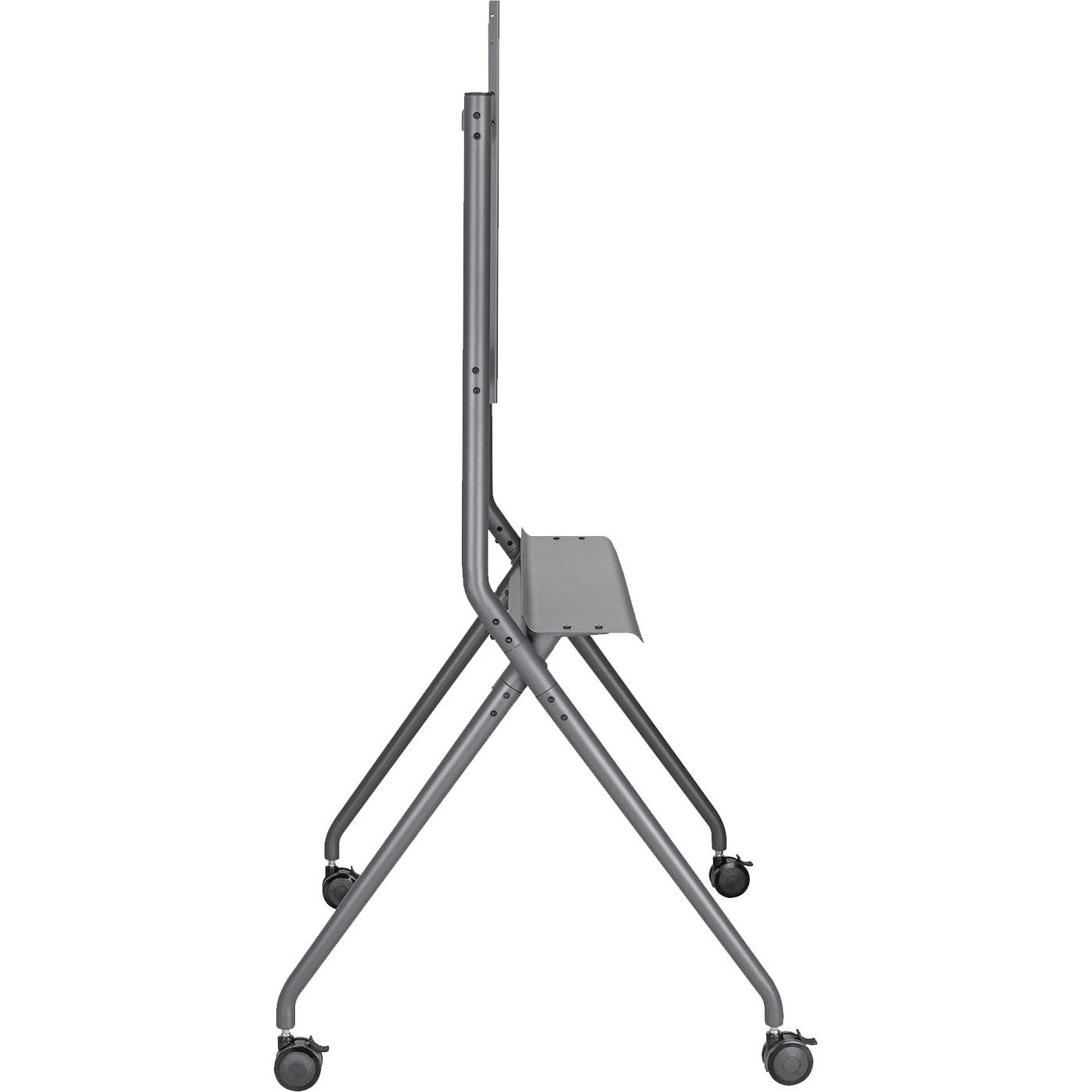 Thumbnail - V7 TV Cart Trolley Rolling Stand (86", 120 kg), TV Ständer, Silber