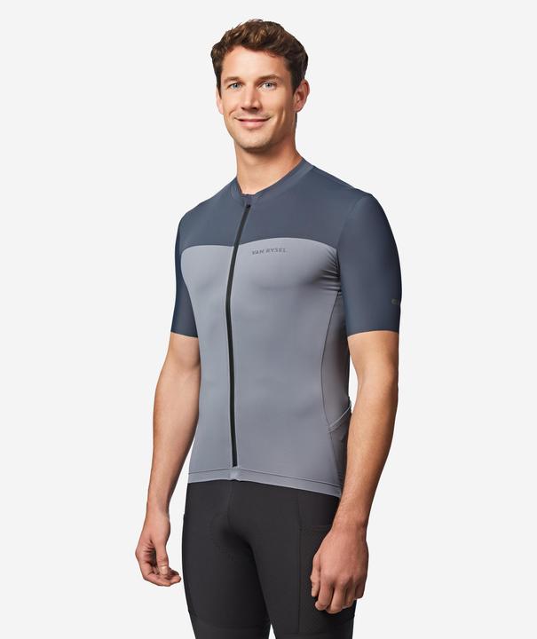 Produktbild Van rysel Rennrad Fahrradtrikot Sommer kurzarm Herren Slimfit Endurance 2 grau (XL)