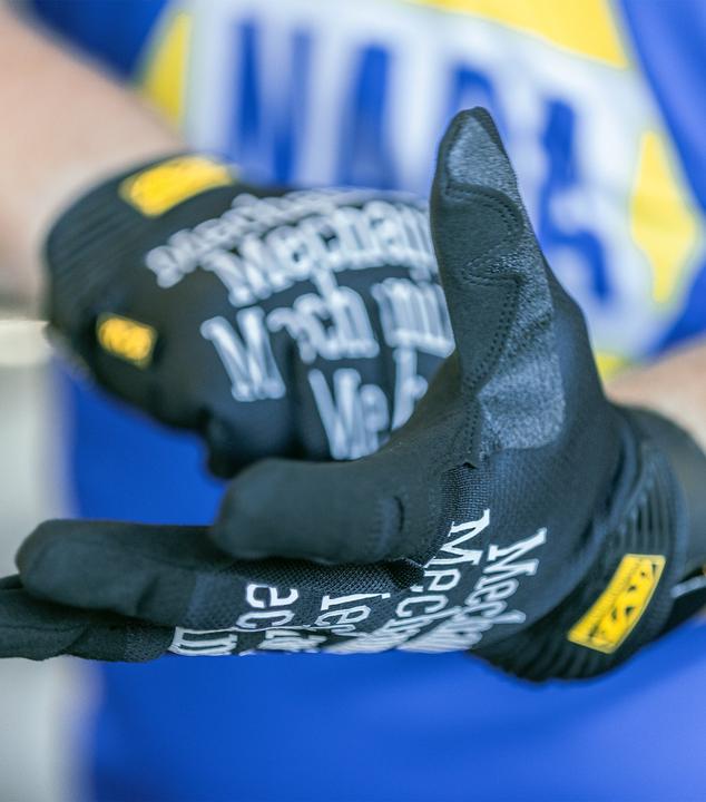 Actual product image Mechanix Wear Gloves Mechanix The Original® black size 12 / XXL. Velcro, artificial leather, TrekDry® (12, XXL)