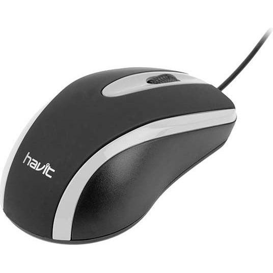 Thumbnail - Havit MS753 universal mouse (black&grey) (Kabelgebunden), Maus, Grau, Schwarz