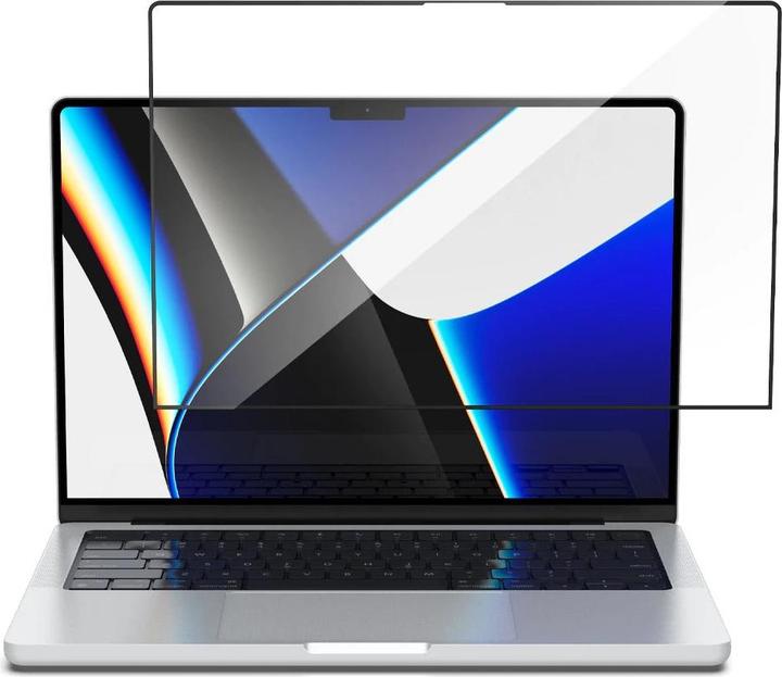 Produktbild Spigen Glas FC Macbook Pro 14 2021/2022 szkło hartowane czarne AGL04234 (14")