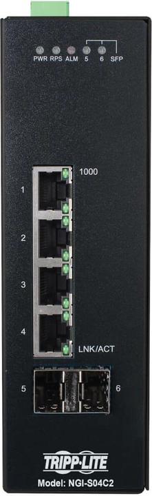 Image du produit Eaton Commutateur Gigabit Ethernet industriel administrable à 4 ports - 10/100/1000mbps -10 à 60 C (4 Ports)