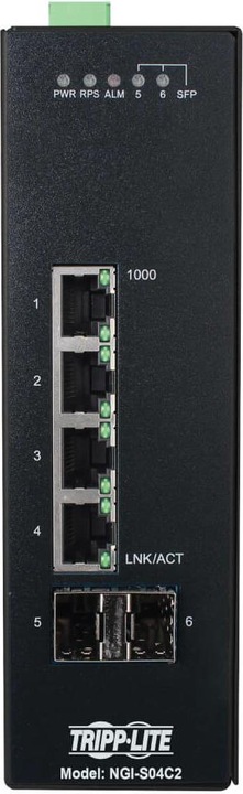 Produktbild Eaton 4-Port Lite Managed Industrial Gigabit Ethernet Switch - 10/100/1000mbps -10 to 60 C (4 Ports)