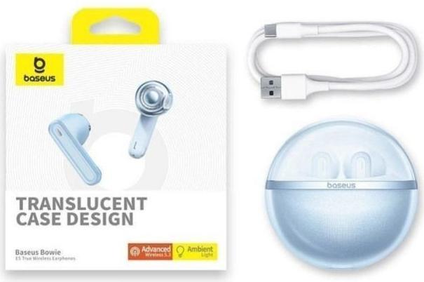 Immagine prodotto Baseus Auricolari TWS Bowie E5x (blu) (ANC, 35 h, Senza fili)