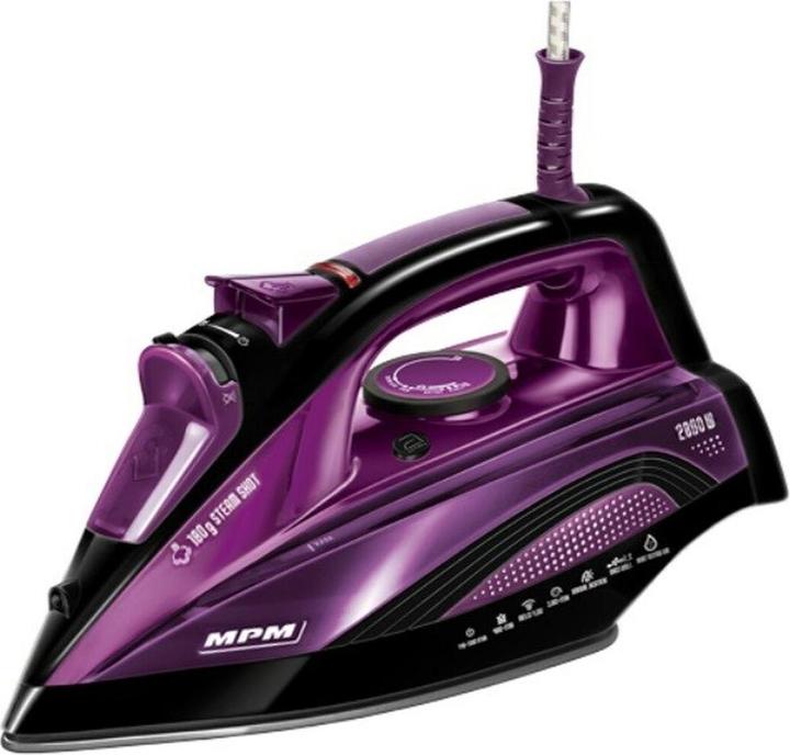 MPM MZE-21/RS Steam Iron 2800 W Purple (2800 W, 180 g/min)