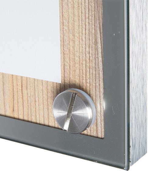 Image du produit Securit Vitrine d'affichage GLASS STAR, 1 x côté DIN A4, chêne (A4)