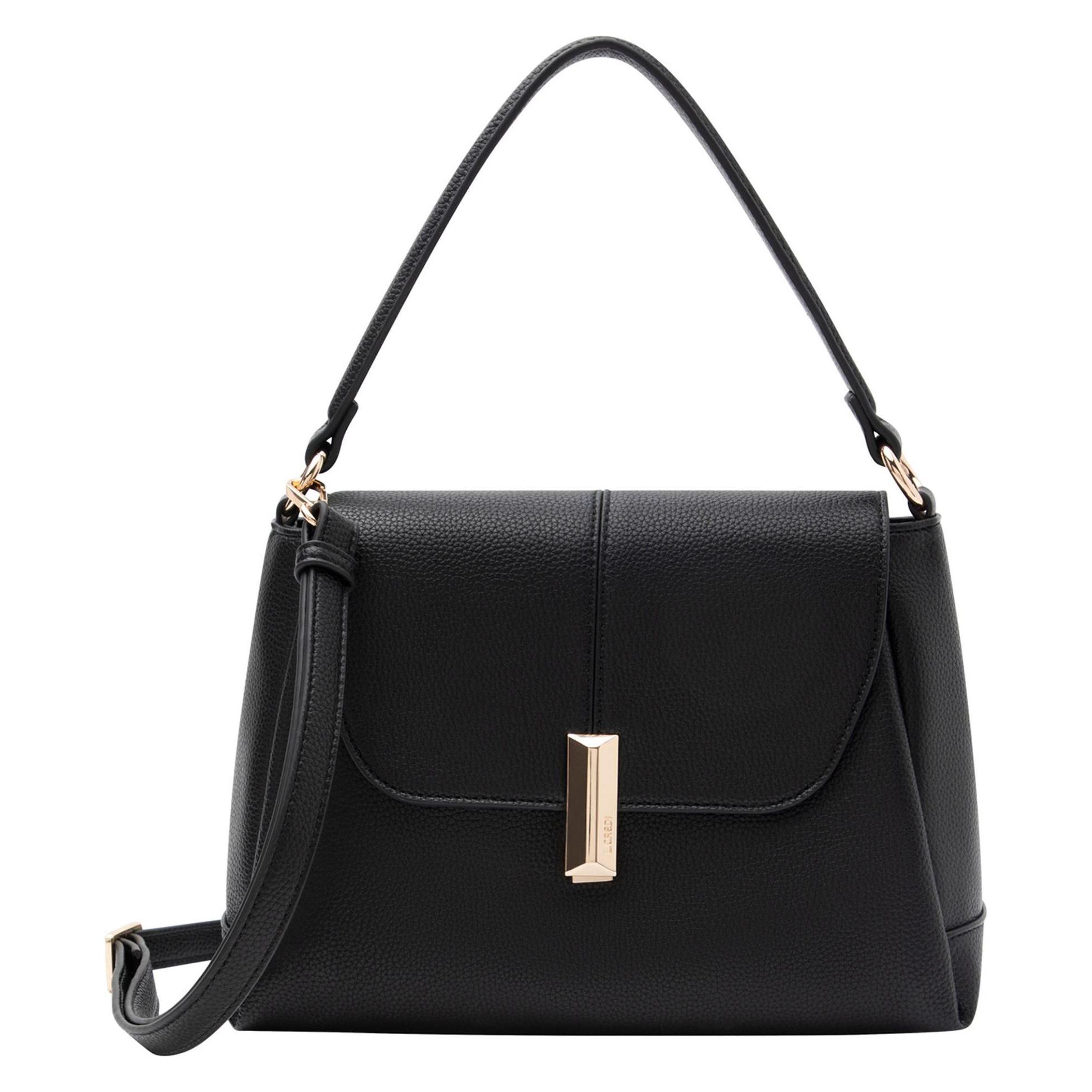 L.Credi, Damen, Handtasche, Perdita Schultertasche 28.5 Cm, Schwarz