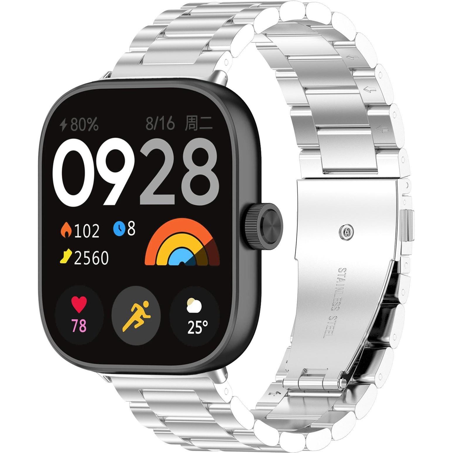 Strap-it Stahlarmband (Edelstahl), Uhrenarmband, Silber