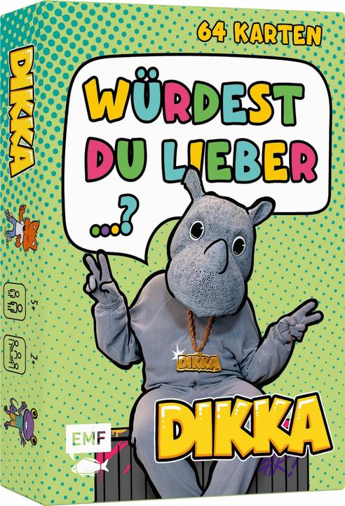 Image du produit Jeu de cartes : Préférez-vous...? De puissantes questions sur les rhinocéros pour les enfants avec (Allemand)