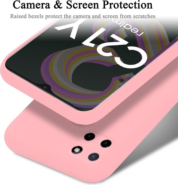 Productafbeelding Cadorabo TPU Liquid Silicone Case Cover voor Realme C21Y / C25Y (Realme C25Y, Realme C21Y)