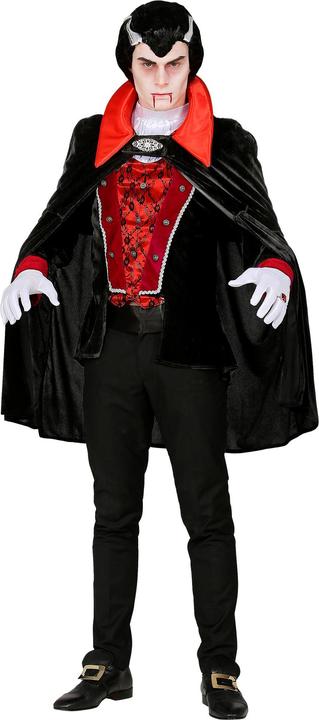 Image du produit Widmann Vampire victorien Haut avec gilet, jabot, cape (S)
