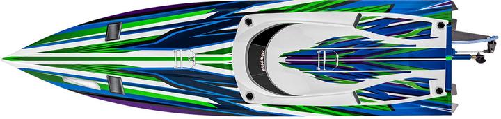 Image du produit Traxxas BOAT SPARTAN SR 1037mm 1:10 EP RTR GREEN TQi 2.4GHz SANS chargeur et SANS accu