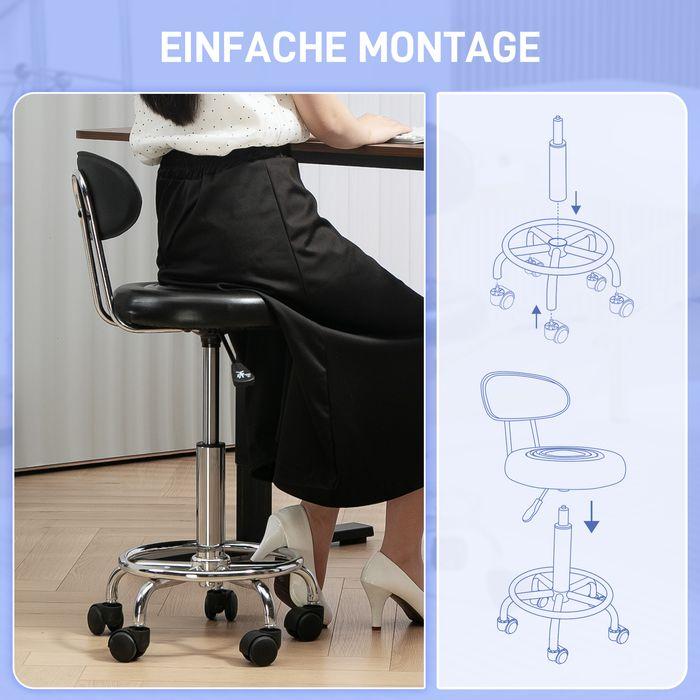 Image du produit Swisshandel24 Tabouret à roulettes