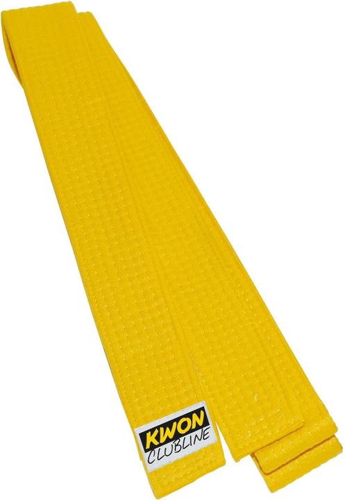 Actual product image Kwon Budō yellow soft belt