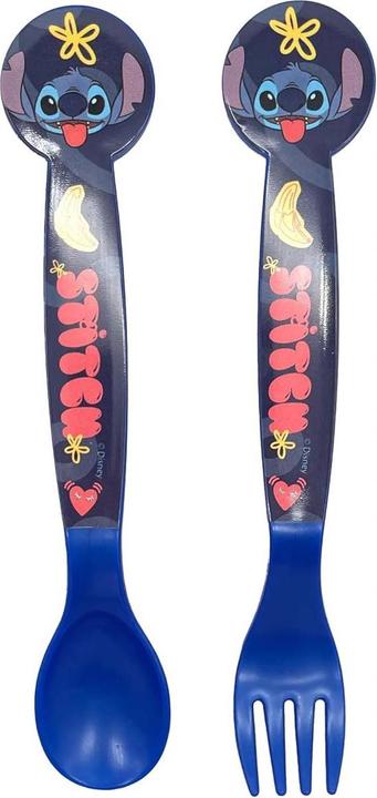 Produktbild Tinisu Stitch Kinder Plastik Besteck Set - 2 Teile Lilo & Stitch