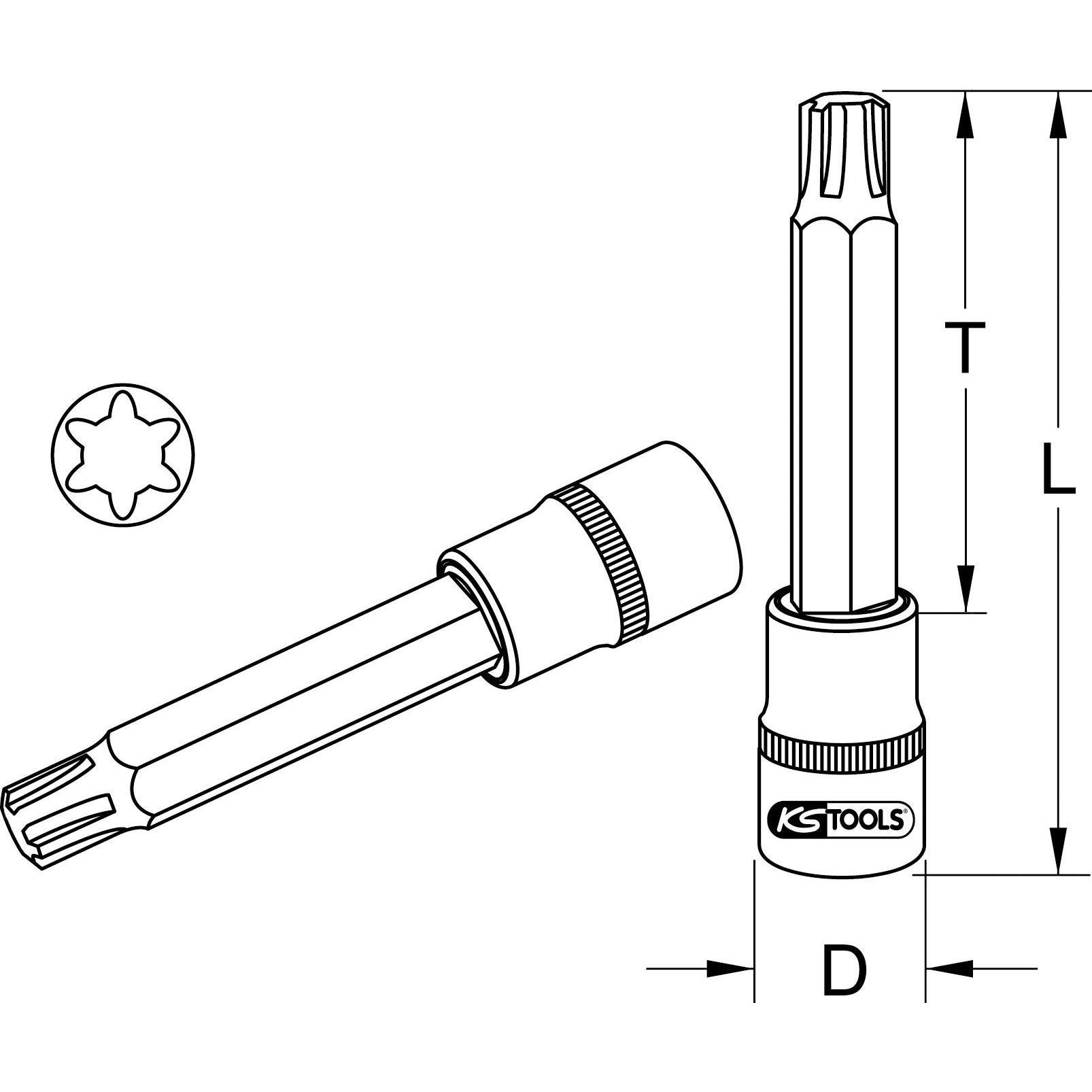 Thumbnail - KS Tools, Steckschlüssel + Stecknuss, 918.5309