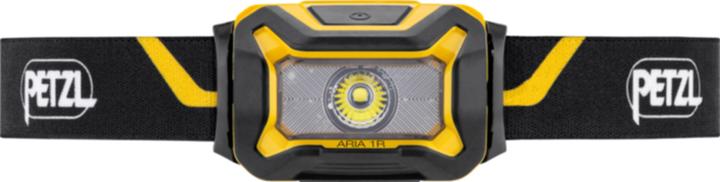 Actual product image Petzl ARIA 1R Headlamp Black / Yellow (450 lm)