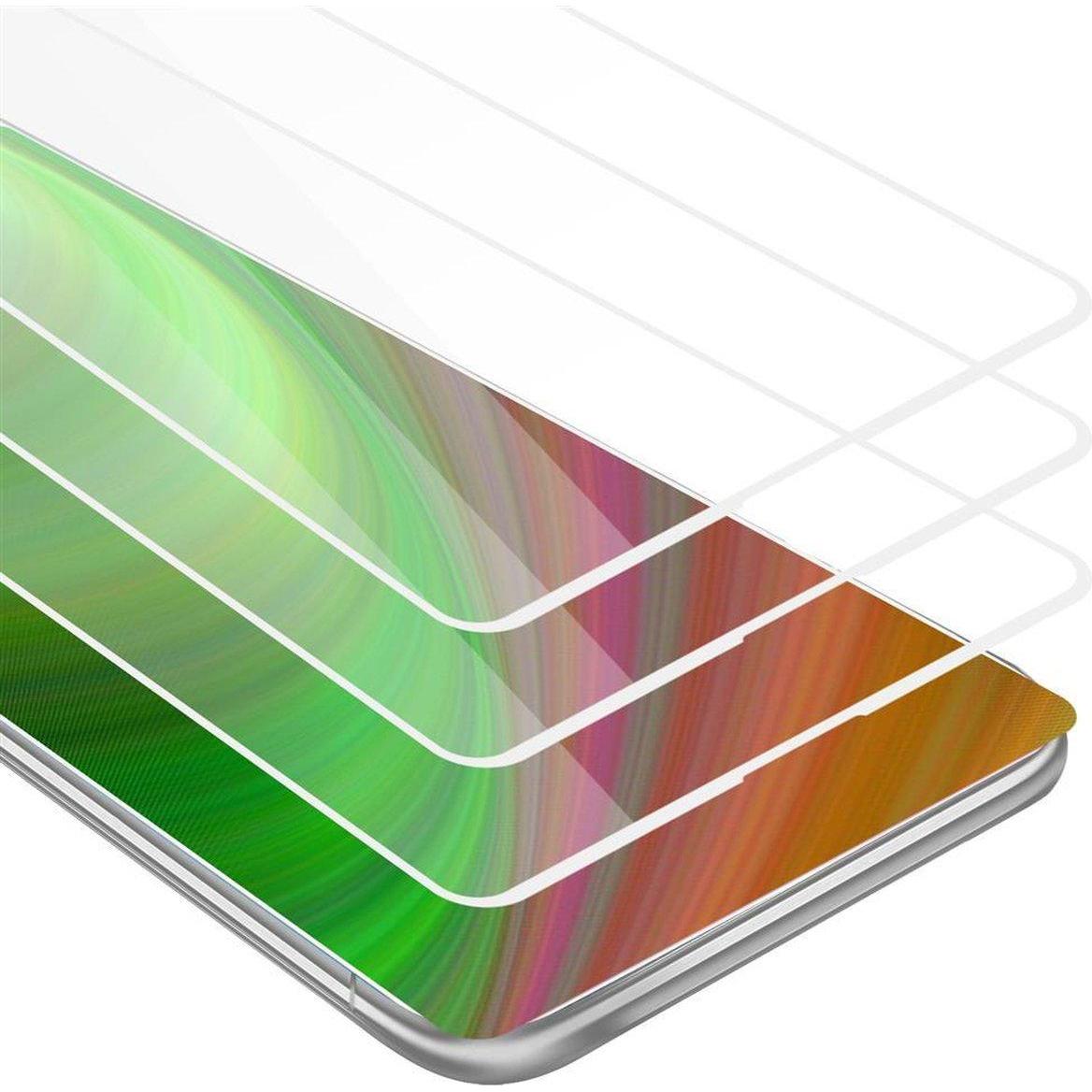 Cadorabo Vollbild Displayschutzglas (3 Stück, Xiaomi Mi Mix 2S), Smartphone Schutzfolie, Schwarz