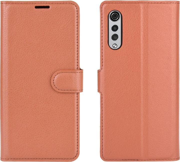 Produktbild König Design Hülle Handy Schutz für LG Velvet Case Flip Cover Tasche Etuis Bumper Braun Neu (LG Velvet)