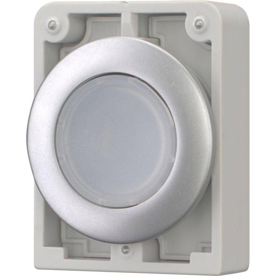 Eaton Illum pushbut act 30mm flat maint white, Taster + Schalter, Weiss