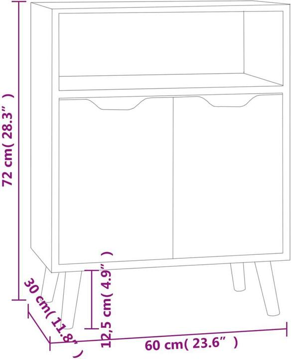 Image du produit vidaXL Sideboard (60 x 30 x 72 cm)
