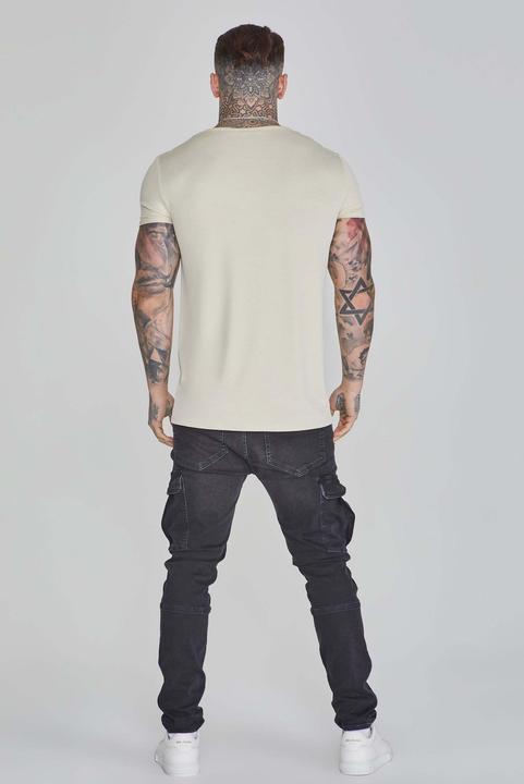 Immagine prodotto Siksilk T-shirt Muscle Fit in ecru (M)