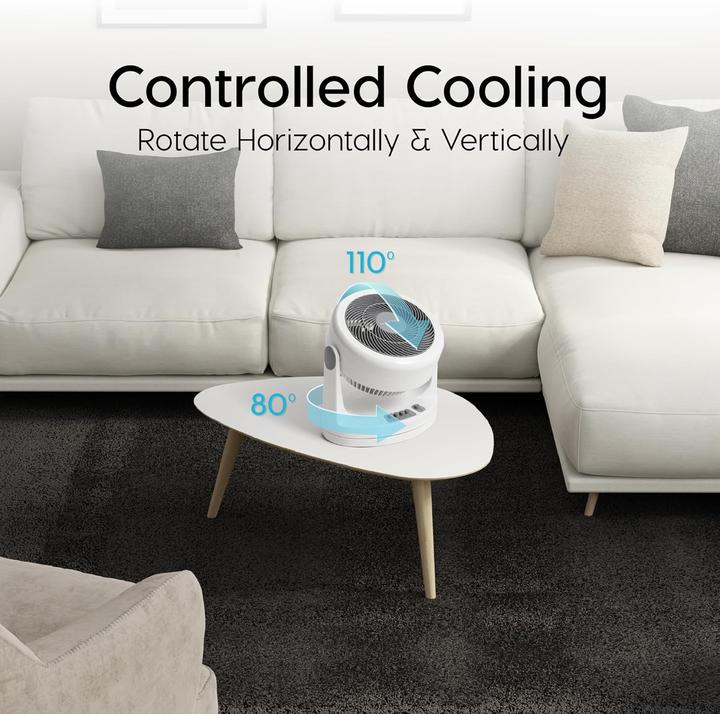 Actual product image Iris Ohyama Oszillierender Tischventilator PCF-HM23