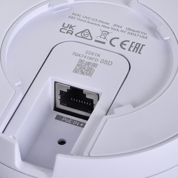 Productafbeelding Ubiquiti IP Cam UniFi plafondcamera UVC-G5-Dome (2688 x 1512 Pixels)