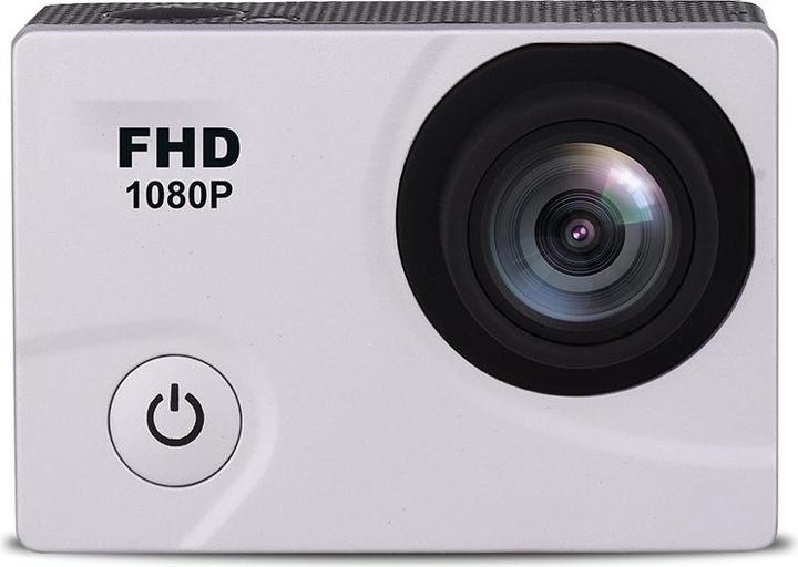 Actual product image Hurtel DV2400 Full HD Wi-Fi 12Mpx sports camera, wide-angle waterproof + accessories - white