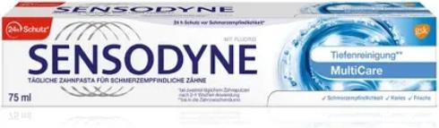 Productafbeelding Sensodyne tandpasta met fluor, voor gevoelige tanden, 75 ml (75 ml)