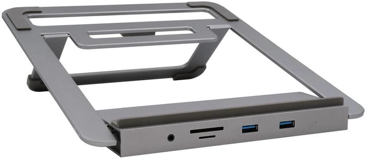 Produktbild Exsys 12in1 USB-C Dock mit NB Stand (USB-C, 13 Ports)