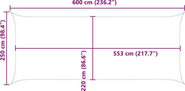 Produktbild vidaXL Outdoor Sonnenschutz Markise (600 x 250 cm)