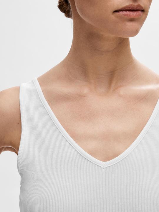 Actual product image Selected Ribbed knit tank top (L)