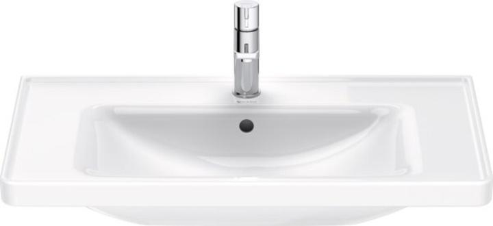 Produktbild Duravit Möbelwaschtisch D-NEO m ÜL m HLB 1 Hahnloch 800x480mm weiss (480 mm, 800 mm)