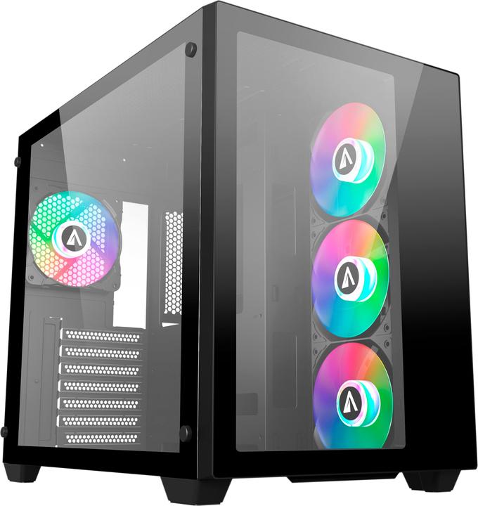 Actual product image Abysm Gaming Caja ATX DANUBE SAVA 285 BX203 Black (ATX, ITX, mATX)