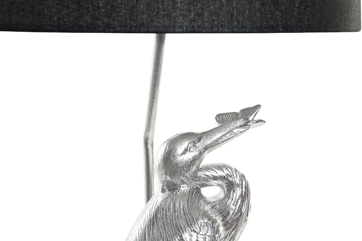 Actual product image DKD Home Decor Desk lamp Black Silver Polyester Acrylic Resin 220 V 60 W (33 x 33 x 74 cm)