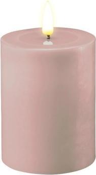 Deluxe Homeart Bougie ronde LED - Rosé 7,5 x 10 cm (1 x)
