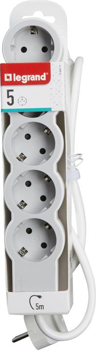 Produktbild Legrand Flache Steckdosenleiste, 5-fach Steckdose (5 x, CEE 32/5, 5 m)